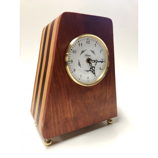 Horloge classique Héritage en makoré, padouk et érable #HP021-002